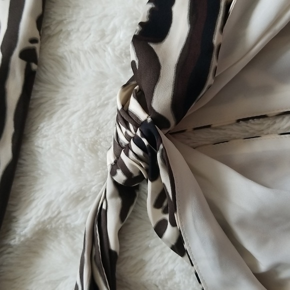 Banana Republic womens sz 18 halter cheetah zebra leopard lined top - Picture 6 of 12